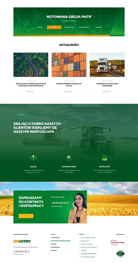 Strona internetowa firmy Meyer Poland koncentruje się na przemyśle lotniczym i energetycznym. Główna grafika przedstawia myśliwiec, Sekcje poniżej prezentują kluczowe obszary działalności, takie jak procesy technologiczne, certyfikaty, kariera oraz dokumenty do pobrania.