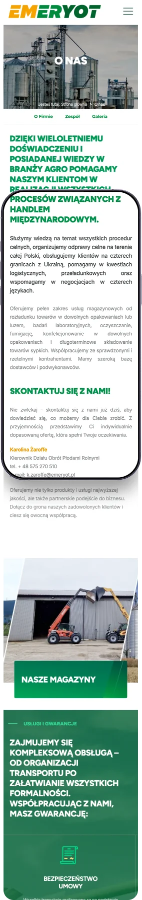 Strona internetowa firmy Meyer Poland koncentruje się na przemyśle lotniczym i energetycznym. Główna grafika przedstawia myśliwiec, Sekcje poniżej prezentują kluczowe obszary działalności, takie jak procesy technologiczne, certyfikaty, kariera oraz dokumenty do pobrania.