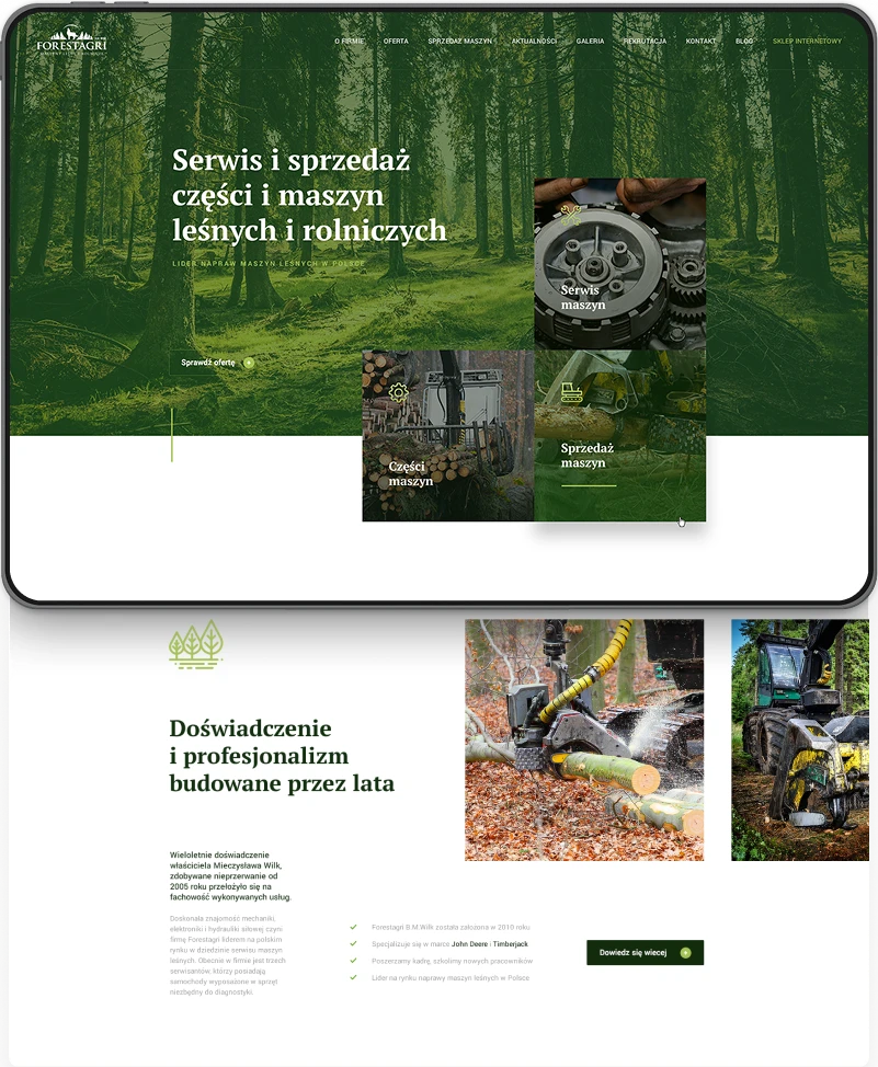 Ipad Mockup forest agri