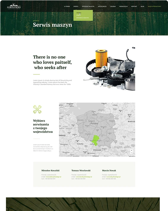 Browser Mockup forest agri