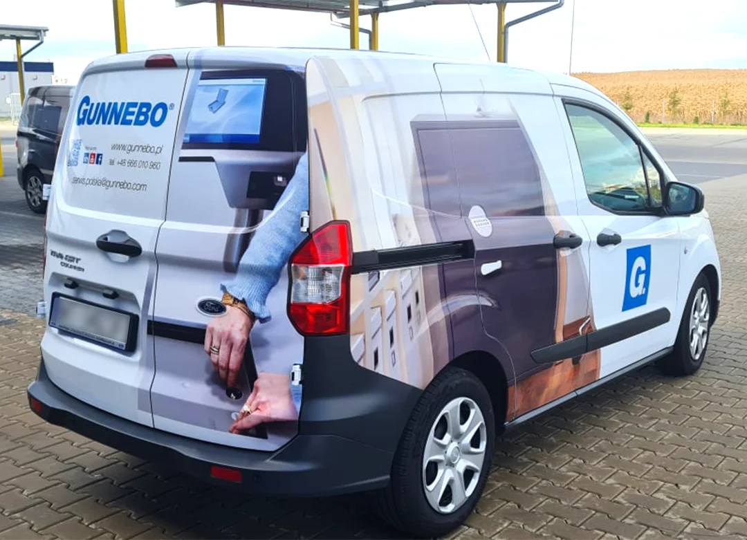 Gunnebo - projekt i oklejanie samochodów