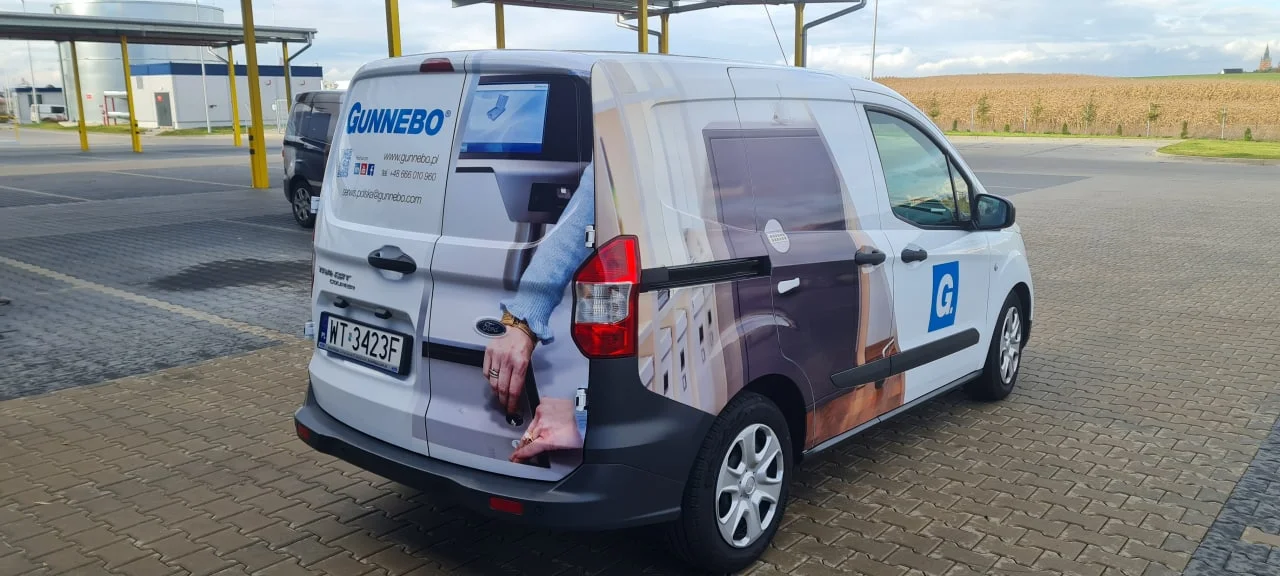 Gunnebo - projekt i oklejanie samochodów