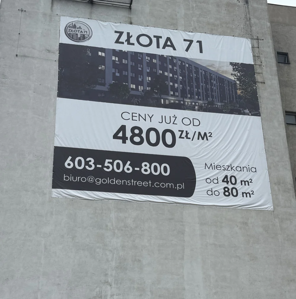 <h5>Złota 71</h5><p> - Reklama zewnętrzna i wewnętrzna</p>
